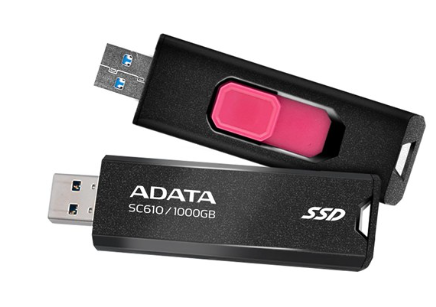 Disco Externo ADATA  SC610 - 1000  GB - Negro - SC610-1000G-CBK/RD
