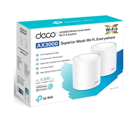 Router TP-Link Deco X50 - WIFI 6 AX3000 - Mesh - Pack de 2