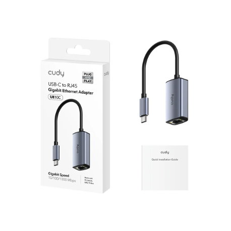 Adaptador Cudy USB-C a RJ45 - UE10C