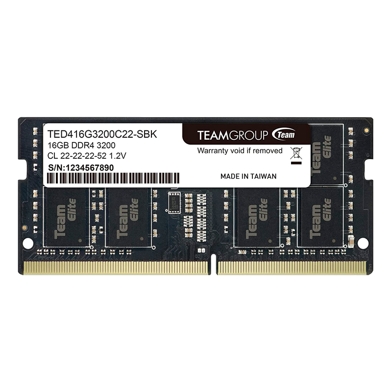 Memoria RAM Laptop TeamGroup Elite 16 GB DDR4 3200 SO-DIMM - TED416G3200C22-S01