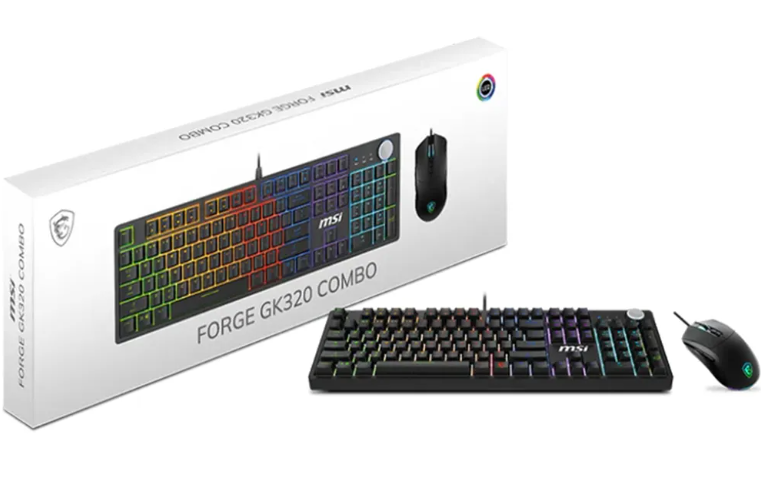 Combo Teclado y Mouse MSI FORGE GM320 + FORGE GK320