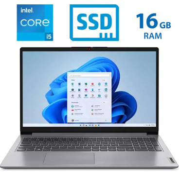 Laptop Lenovo IdeaPad 1 -  I5 1335U - 16GB RAM - 256GB SSD - 15.6"  FHD - Cloud Grey 11 HOME - SCX1L77182 