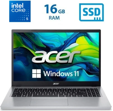 Laptop Acer Aspire Go 15 - AG15-72P-59V5 - Core 5-120U - 16GB DDR4 - 512GB SSD - 15.6" FHD - Pure Silver - NX.JSVAL.003