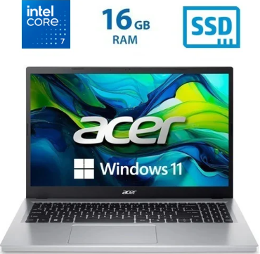 Laptop Acer Aspire Go 15 - AG15-72P-778V - Core 7-150U - 16GB DDR4 - 512GB SSD - 15.6" FHD - Pure Silver - NX.JSVAL.004