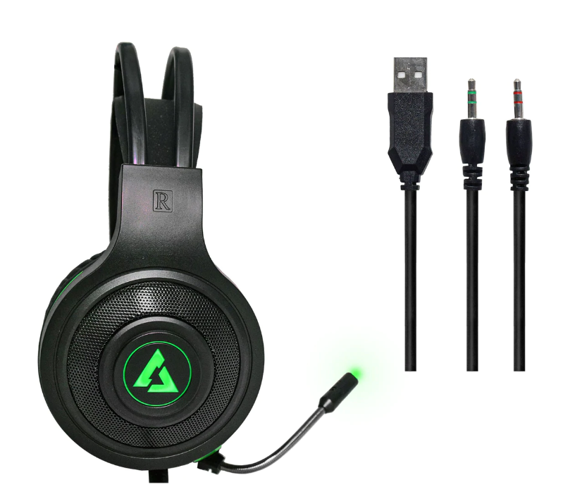 Headset Unno Teckno Gaming Brave BRV35 USB con Microfono - HS7235GN