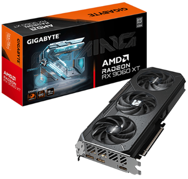 Tarjeta De Video Gigabyte AMD Radeon RX 9060 XT Gaming OC 16G - 16GB GDDR6 - Negra - 9VR906XTGO-00-G10
