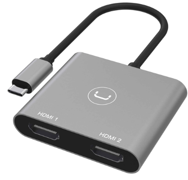 HUB UNNO TEKNO USB-C a Dual HDMI 4K  - HB1103GY