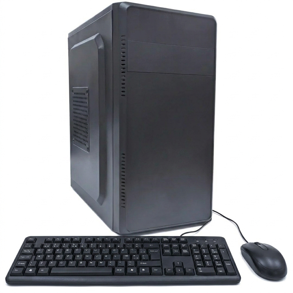 Case AON - Opti-Combo Pro + Fuente 600W - Teclado y Mouse Optico - AO-BU-1000