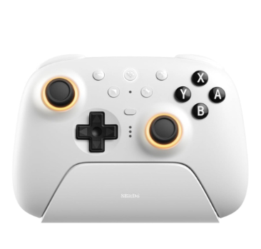 Control 8BitDo Ultimate 2 Bluetooth - 2.4G - Base de Carga - Switch - Blanco - 80ND