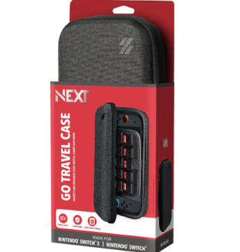Estuche Next Go Travel para Nintendo Switch/Nintendo Switch 2 - Negro - NX-NS2GOC