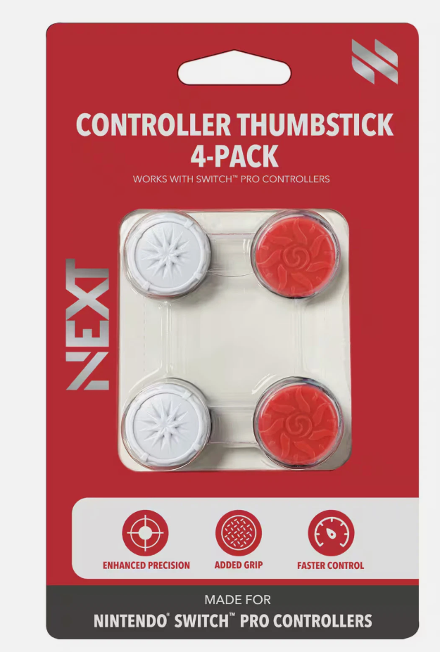 Thumbstick Next 4-Pack para Nintendo Switch Pro Controller - NX-NS2PTP4
