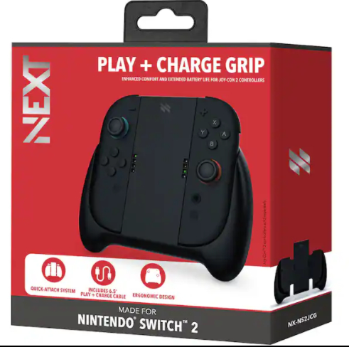 Play + Charge Grip Next para controles de Nintendo Switch 2 - NX-NS2JCG