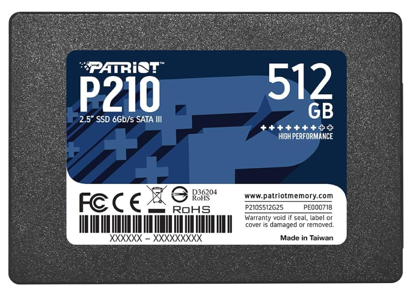 SSD Patriot P210 512GB - P210S512G25