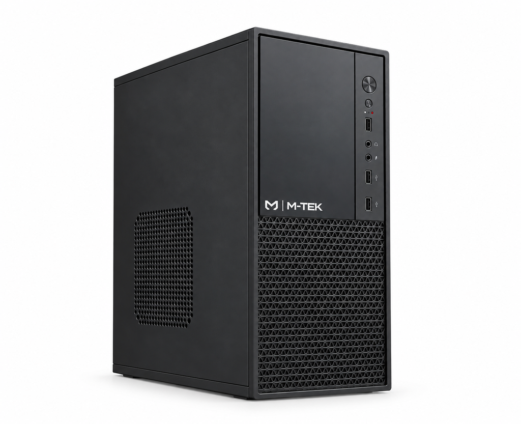 Case M-Tek C-K4003 - Negro + Fuente de Poder 600w