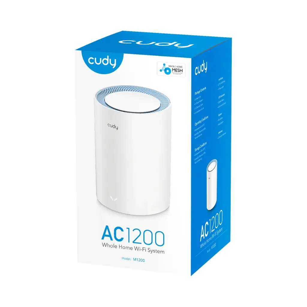 Sistema Mesh Cudy AC1200 - Blanco - M1200(1-PACK)