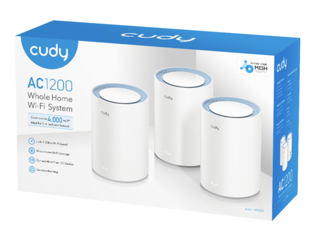 Sistema Mesh Cudy AC1200 - Blanco - M1200(3-PACK)