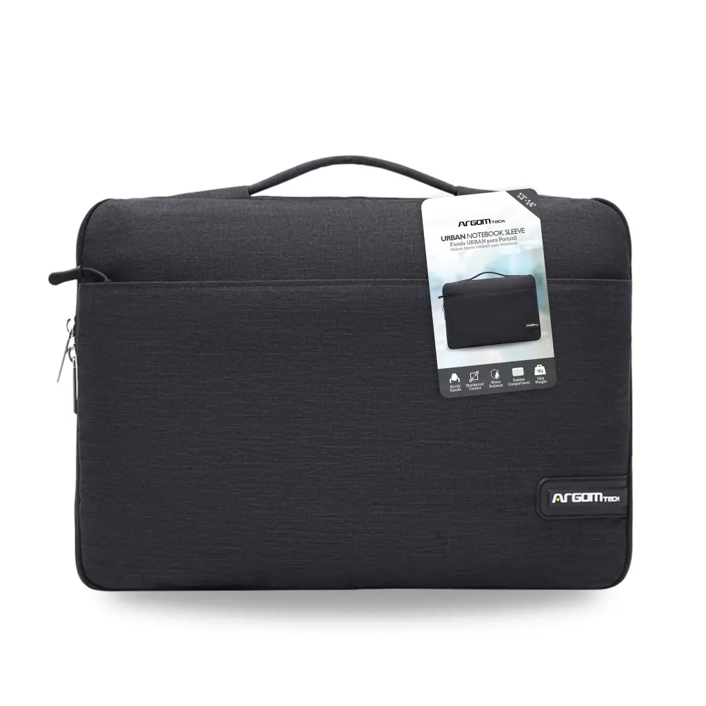 Funda para Laptop Argom Urban Sleeve 13-14 - Negro -  ARG-SL-0016BK