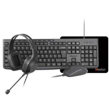 Combo 4 en 1 Meetion C106 - ESP - Negro - C106