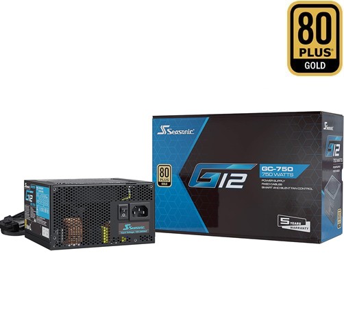 [FP0195] Fuente de Poder Seasonic G12 GC-750 - 80 Plus Gold - SSP-750RT
