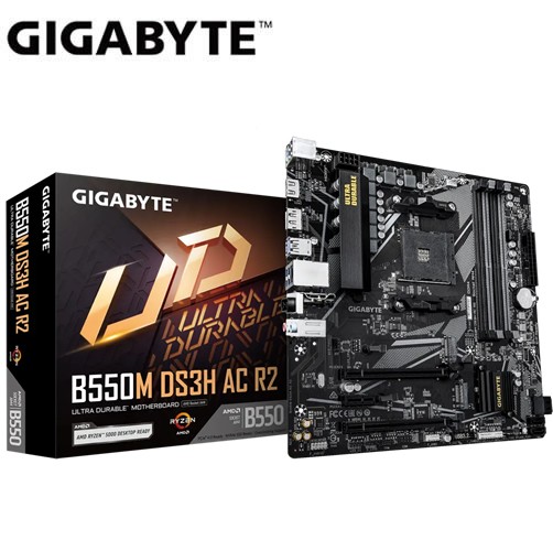 [TM0084] Tarjeta Madre Gigabyte B550M DS3H AC R2 - 9MB55MDHR-00-G10 AM4 -DDR4