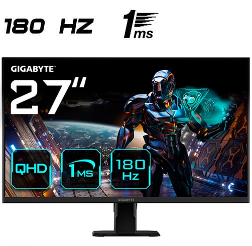 [MT9080] Monitor Gigabyte GS27QA - 27" - QHD - 180Hz - IPS - 20VM0-GS27QABT-2SAR