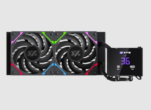 [ENF2901] Enfriamiento Liquido XYZ Hydrotemp - 240mm - Pantalla LCD - Negro - X-WC-HYDROTEMP-240B