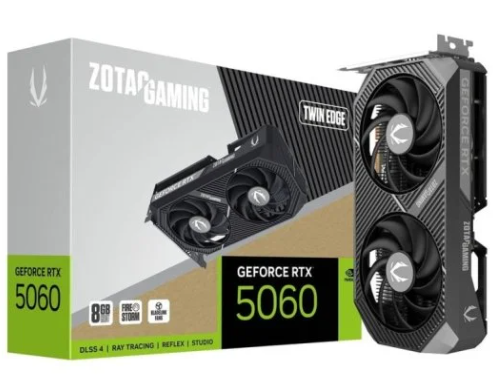 [TV2127] Tarjeta de Video Zotac Gaming Geforce RTX 5060 8 GB Twin Edge OC - Negro 