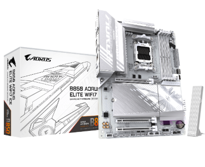 [TM0074] Tarjeta Madre Gigabyte B850 Aorus Elite Wifi7 ICE - AM5 - Blanca - 9MB85EL7E-00-G10 AM5 - DDR5