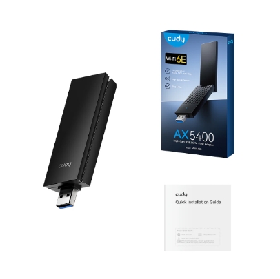 [ADP6006] Adaptador USB WIFI Cudy AX5400 - Tri Band - WIFI 6E - WU5400