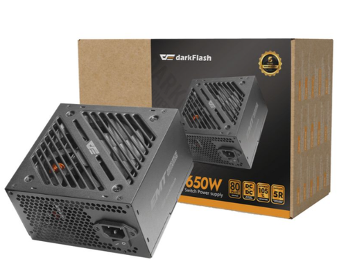 [FP9203] Fuente De Poder DarkFlash EMT 650W 80 Plus Bronce - Negro