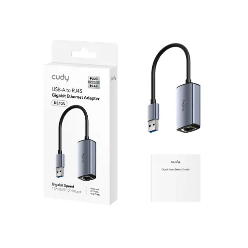 [ADP6002] Adaptador Cudy USB-A a RJ45 - UE10A
