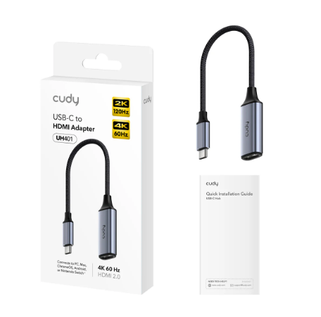 [ADP6003] Adaptador Cudy USB-C a HDMI - UH401