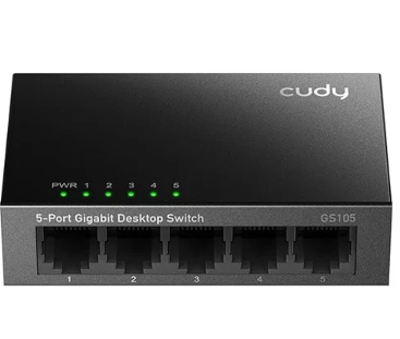 [SW1005] Switch Cudy 4 Puertos 10/100/1000 Mbps - Negro - GS105