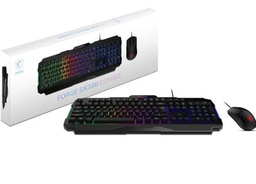 [TYM0404] Teclado y Mouse MSI - Forge GK100 Combo - Ingles