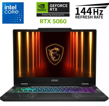 [LP1746] Laptop MSI Cyborg 15 - I7 - 16 GB RAM - 512GB SSD - RTX 5060 8 GB -  15.6" FHD 144Hz - B2RWGKG