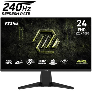 [MT2725] Monitor MSI MAG 245F X24 - 24" - IPS - FHD - 0.5MS - 240Hz - Negro - 9S6-3BC81M-004