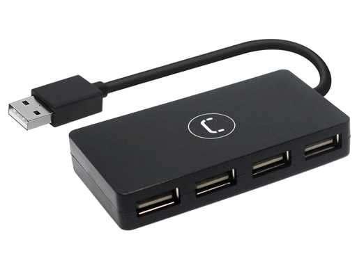 [USB0048] HUB UNNO TEKNO 4 Puertos USB2.0 - HB1008BK