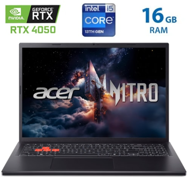 [LP2369] Laptop Acer Nitro Lite - NL16-71G-54J3  - Core i5-13420H - 16GB DDR5 - 512GB SSD - Geforce RTX 4050 - 16" IPS - Shale Bl