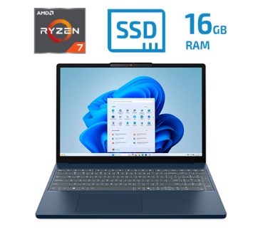 [LP2717] Laptop Lenovo IdeaPad Slim 3  - 15,3" -  R7 7735HS - 16GB DDR5 - 512 SSD - Cosmic Blue - Win11H - 83K700B8GJ