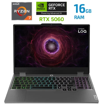 [LP2726] Lenovo LOQ 15AHP10 - 15,6" FHD -  R7 250 - 16GB - 512 SSD - RTX5060 - Luna Grey - WIn11Home - 83JG007PUS