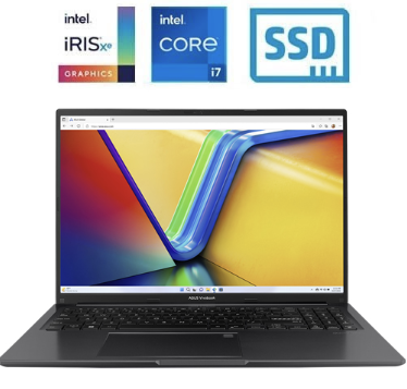[LP2527] Laptop Asus VivoBook F1605V - I7-1355U - 8GB DDR4 - SSD 512GB - 16" FHD - Indie Black - 90NB10N3-M01AV0