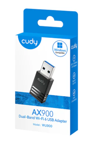 [ADP6008] Adaptador USB Wifi Cudy AX900 - Dual Band - WIFI6 - WU900