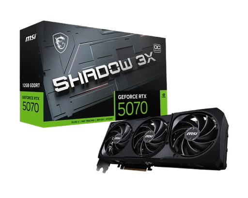 [TV2616] Tarjeta de video MSI GeForce RTX 5070 12G GDDR7 SHADOW 3X OC  - 912-V532-242