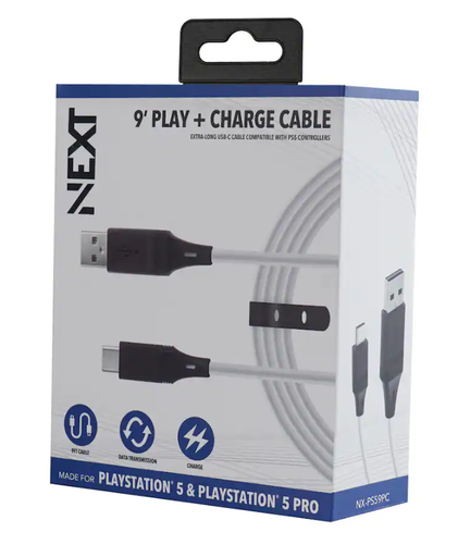 [CAB0189] Cable Next 9´Play + Charge cable para control de PlayStation 5 - NX-PS59PC