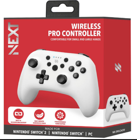 [CTR0114] Control Next Pro Controller para Nintendo Switch/ Nintendo Switch 2 - Wireless - Blanco - NX-SWLCA2W