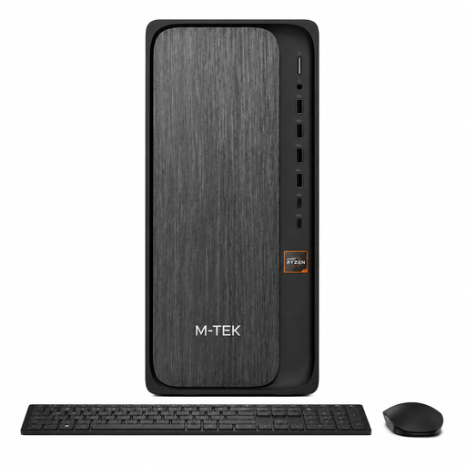 [M-TEK5080] PC M-TEK OFFICE 5600GT 8GB DE RAM M.2 256GB A520M-HVS CASE M-TEK A200 NEGRO CON FUENTE TECLADO Y MOUSE-W11PRO