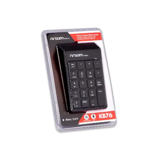 [TC0014] Teclado Numerico Argom Rectractil - ARG-KB-1076