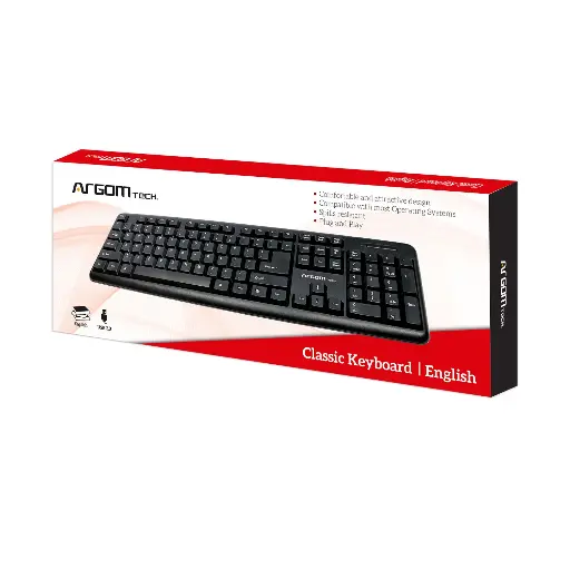 [TC0022] Teclado Argom USB - Ingles - ARG-KB-7424