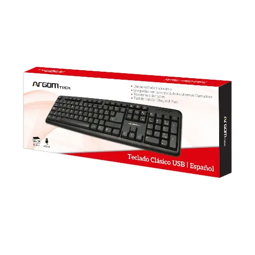 [TC0046] Teclado Argom Tech USB Español - ARG-KB-7414