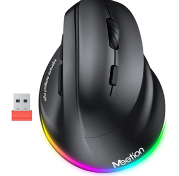 [MO8023] Mouse Ergonomico Meetion BTM010R - Wireless - Negro - BTM010R